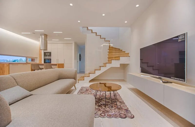 Couple touring a home with agent
